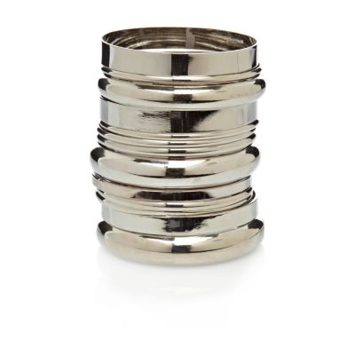 silver tone pack of bangles