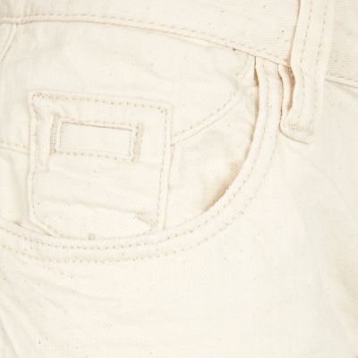 Beige organic boyfriend jeans