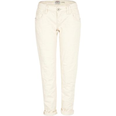 Beige organic boyfriend jeans