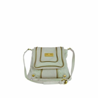 light blue leather cross body bag