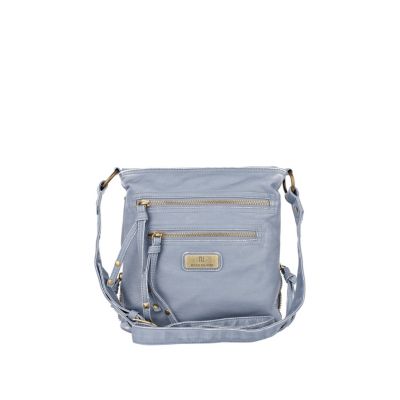light blue mini messenger bag