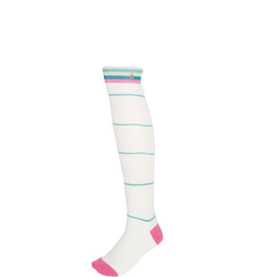 cream stripe knee high socks