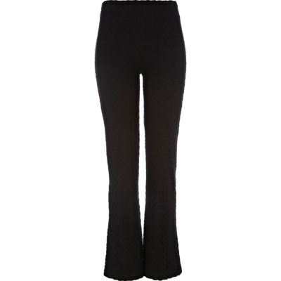 black lace trousers