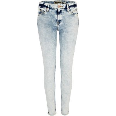 light denim olive super skinny jeans
