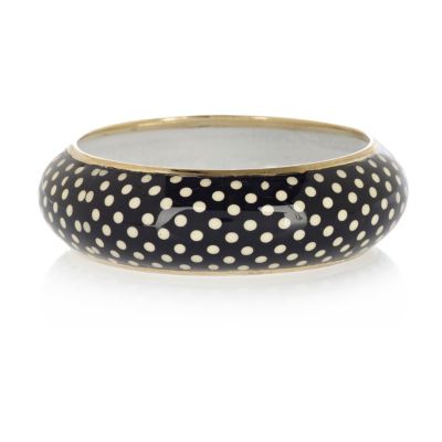 black polka dot print bangle