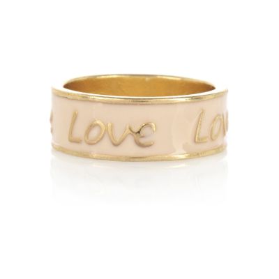gold tone love ring