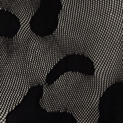 Black henry holland fishnet print tights