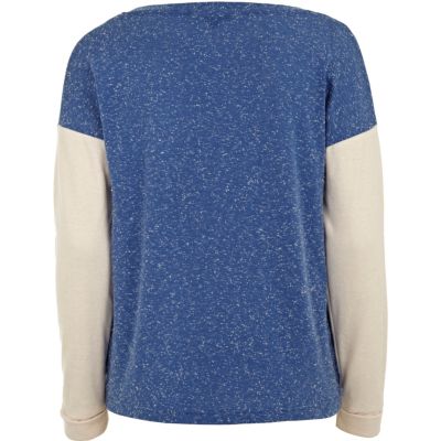 Blue speckled top