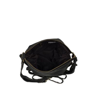 Black mini cross body messenger bag