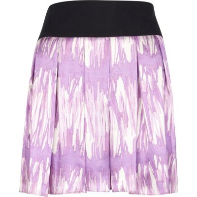 Pink scribble print julian j smith skirt