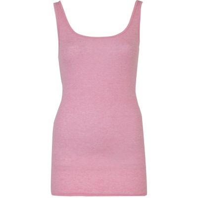 pink scoop neck vest top