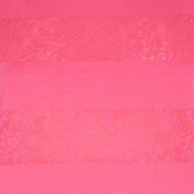 Pink pointelle t-shirt