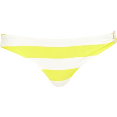 yellow stripe bikini briefs