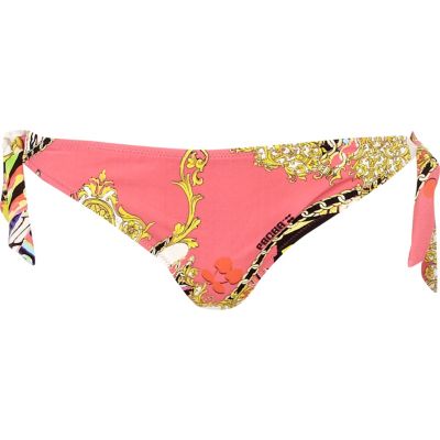 Pink print pacha bikini briefs