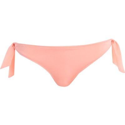 Light orange diamante flower bikini briefs