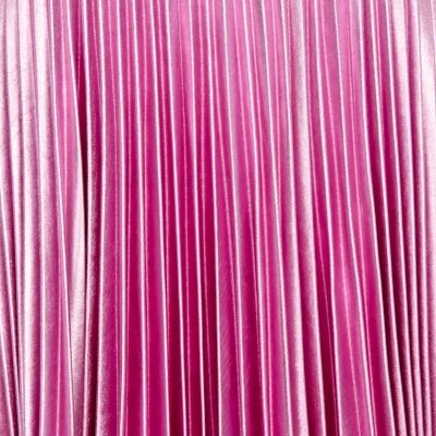 Pink foil pleated mini skirt