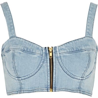 light denim bralet