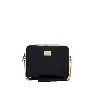 black perspex cross body bag