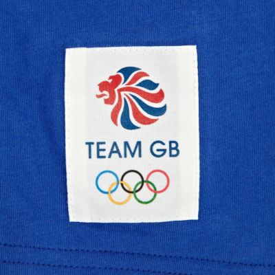 Navy team GB print crop tank top