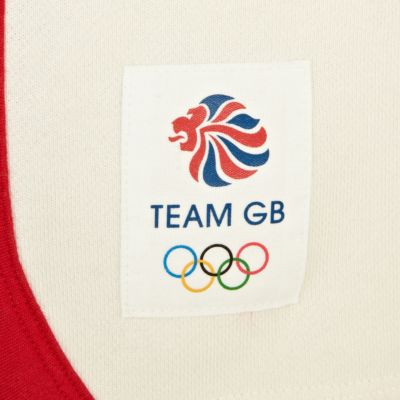 White team GB print shorts