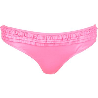 bright pink frill bikini briefs