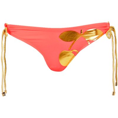 Orange print Pacha bikini briefs
