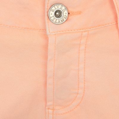 Orange super short denim hotpants