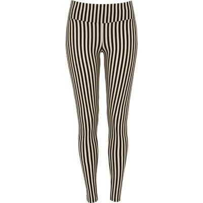black vertical stripe leggings