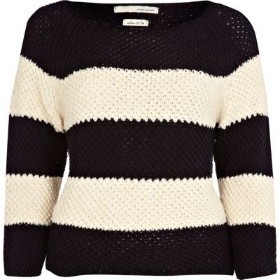 navy stripe jumper 