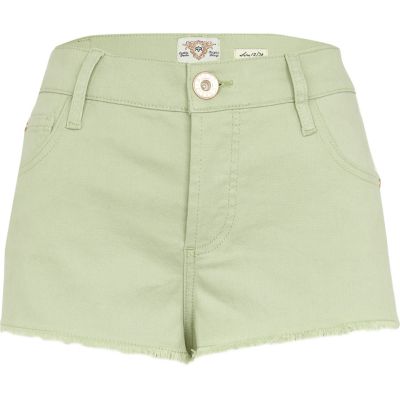 Light green super short denim hotpants