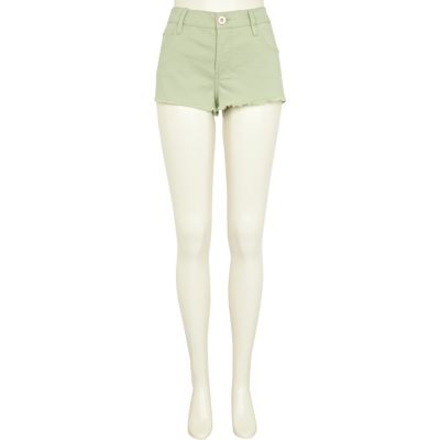 Light green super short denim hotpants