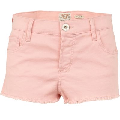 powder pink super short denim hotpants 