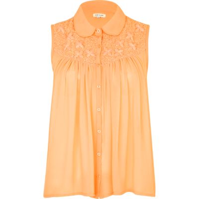 light pink embellished swing shirt