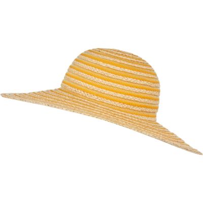 Orange stripe sun hat