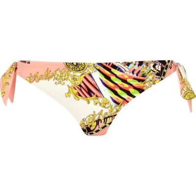 Orange scarf bikini briefs