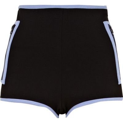 black scuba shorts