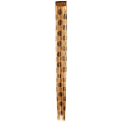 brown leopard print hair clip