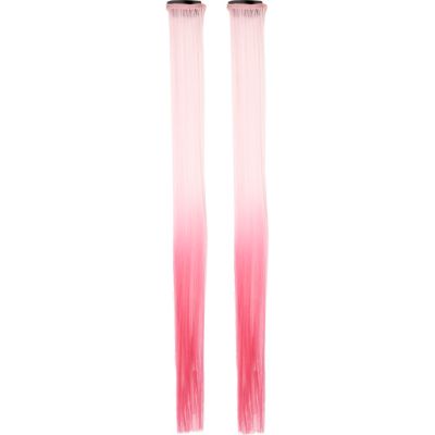 light pink graduated fake hair