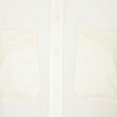Cream pocket shirt