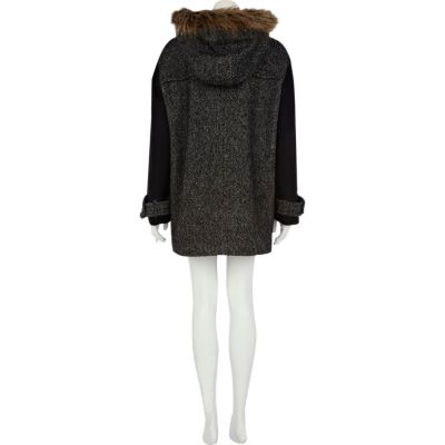 Grey duffle coat