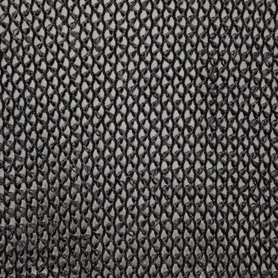 Black open weave top