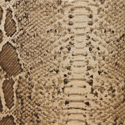 Gold snake print foil bra top