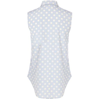 Blue polka dot shirt