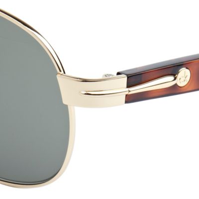 Gold calvin klein aviator sunglasses