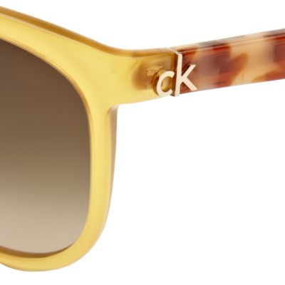 Brown print calvin klein sunglasses