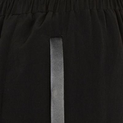 Black drawstring pants