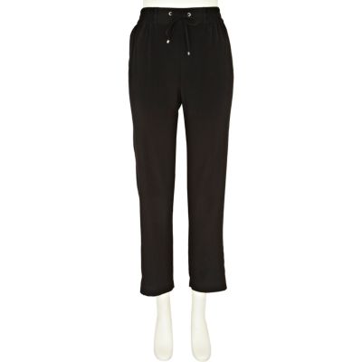 Black drawstring pants