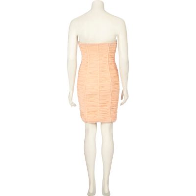 Light peach forever unique bandeau dress