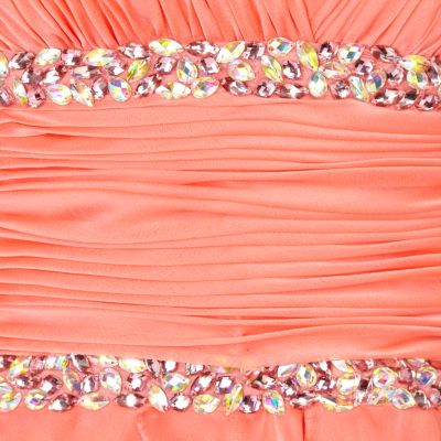 Coral forever unique prom dress