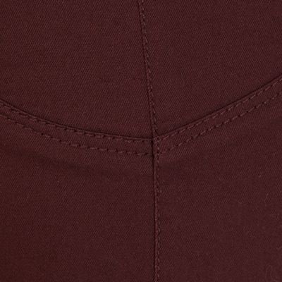 Dark red high waisted shorts